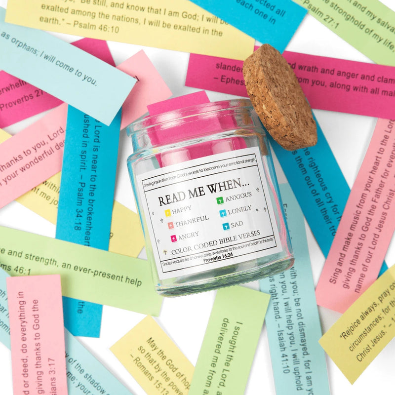 Hand Made Bible Verse Jar. Make God's Word Part Of Your Everyday.