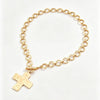 Hammered Cross Pendant