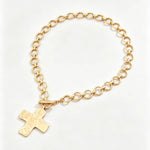 Hammered Cross Pendant
